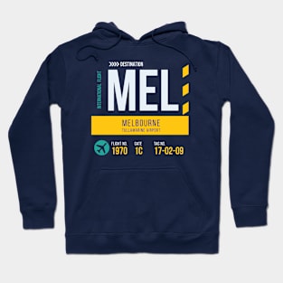 Melbourne Tullamarine Airport Stylish Luggage Tag (MEL) Hoodie